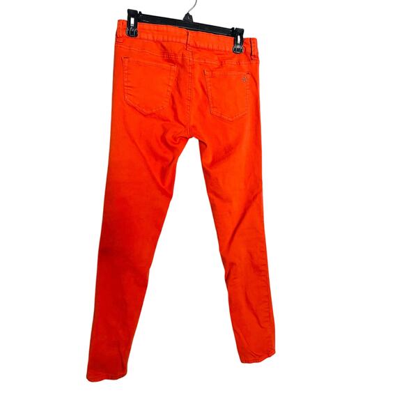 Vintage SPECIAL A Orange Cotton Spandex Blend Low Rise Skinny Jeans size 9 - Picture 2 of 11